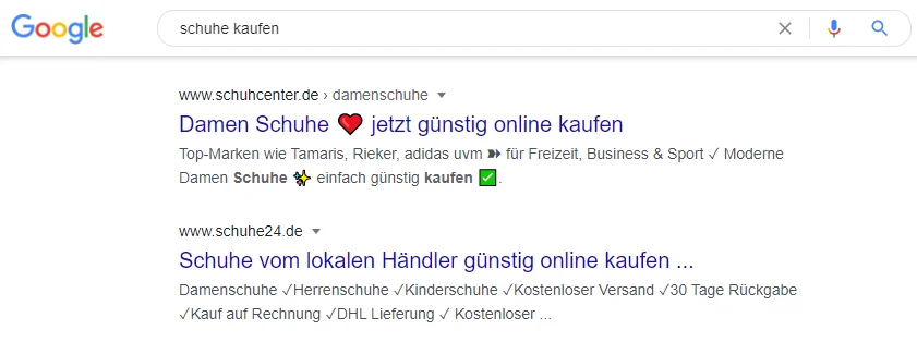 sonderzeichen snippet